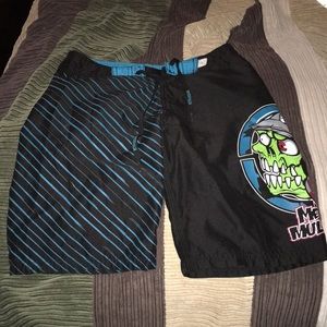 Metal Mulisha boys board shorts